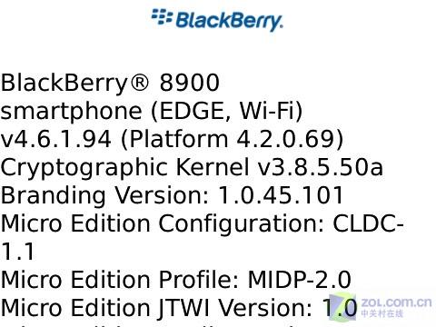QWERTY全键盘黑莓GPS智能机8900试用(5)