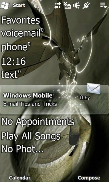 Windows Mobile 6.5大量截图赏