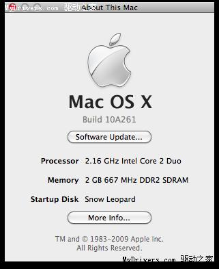 Mac OS X 10.6雪豹测试版截图曝光