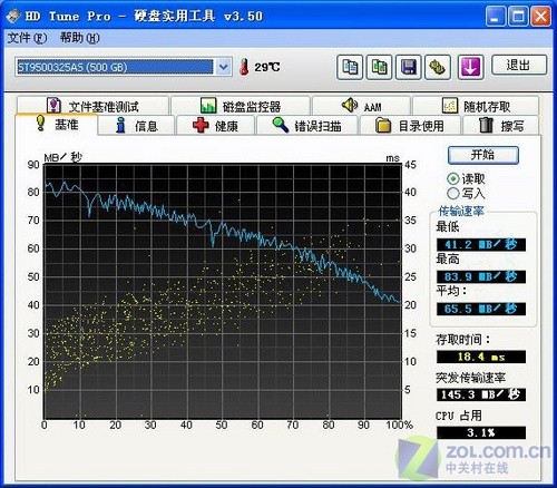 超越！希捷5400.6 500G笔记本盘测试 