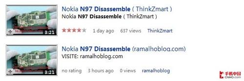 诺基亚N97拆解视频曝光(组图)