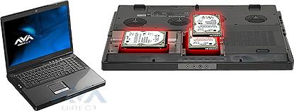 AVADirect推配Core i7处理器3硬盘笔记本