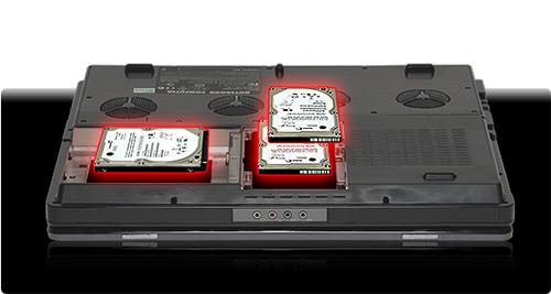 AVADirect推配Core i7处理器3硬盘笔记本