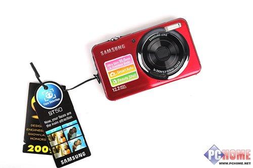智能超薄卡片相机三星ST50高感光测试