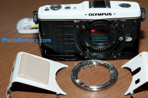 奥林巴斯,EP-1,可更换镜头数码相机,拆解,金属