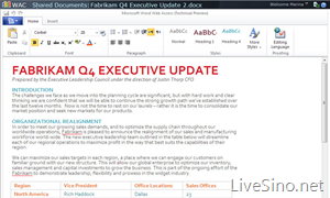 Office Web Applications 2010