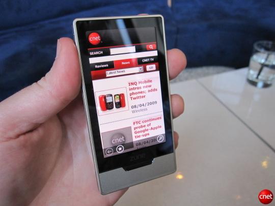 微软Zune HD内置Bing搜索 售价曝光