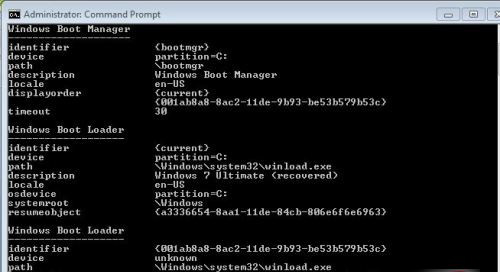 修复Win 7与Server2008双系统错误