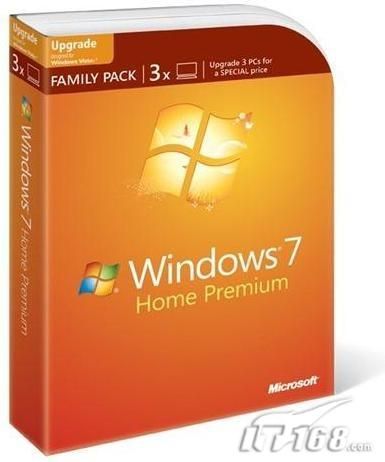 微软Win 7家庭安装包欧洲售价公布
