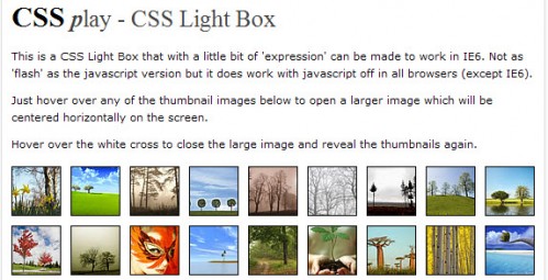 纯CSS无JavaScript的LightBox