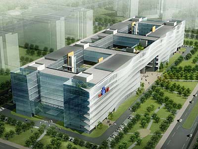 百度大厦鸟瞰效果图(新浪科技配图)