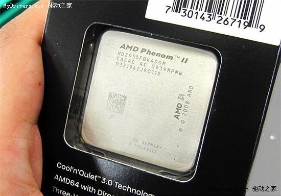 C3步进新版Phenom II X4 955黑盒版上市