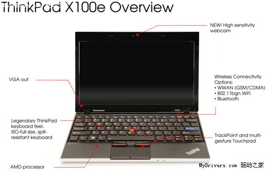 ThinkPad X100e轻薄本全细节 引入AMD平台