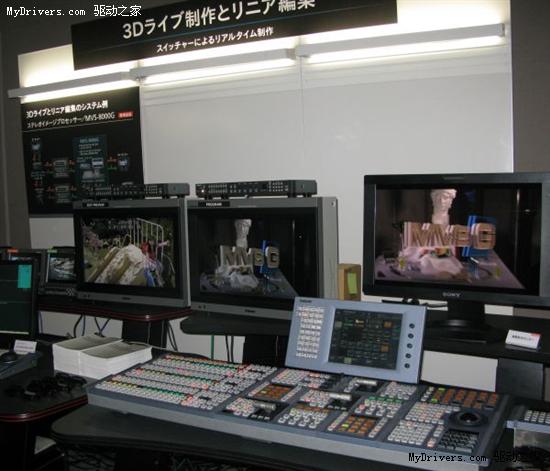 索尼展示280寸超大3D显示屏+全套制作系统