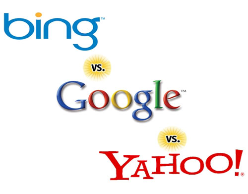 微软bing vs.Google vs.雅虎YAHOO！