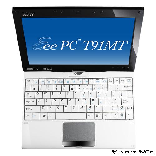 华硕发布全球首款多点触摸Tablet上网本 预装Win7