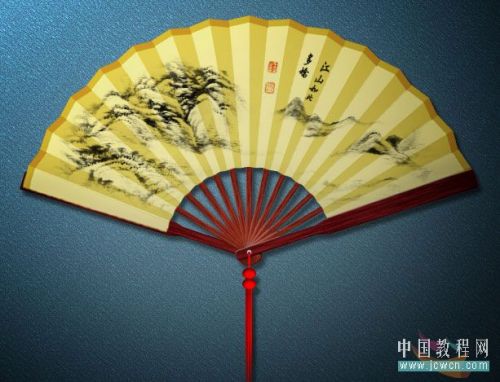 Photoshop教程：运用路径工具绘制折扇