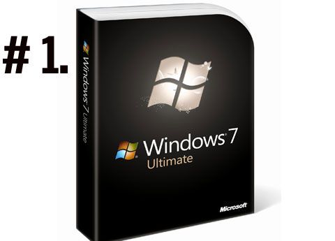 Windows 7旗舰版包装盒