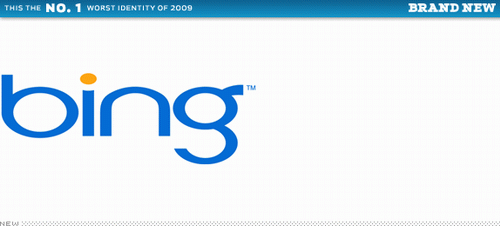 2009年最差企业Logo：微软Bing与MSN居前两位