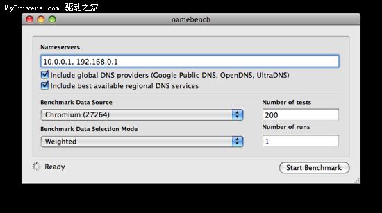 Google发布DNS测试工具Namebench 1.1测试版