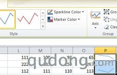 Excel 2010实用新功能：波形图介绍