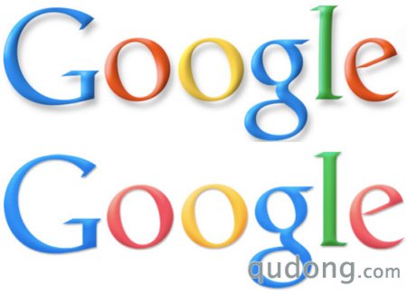 上图为Google现有标识,下为微调后的标识