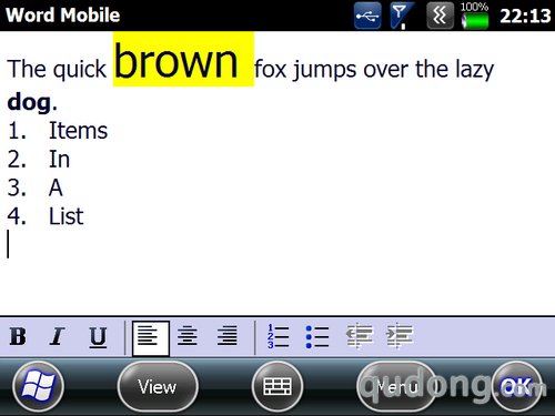 微软Office Mobile 2010试用