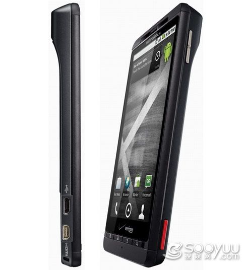 全球最薄手机 MOTO谷歌旗舰Droid X发布