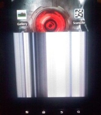 机械眼得病 摩托DROID X出现花屏现象