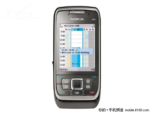 金属滑盖智能机诺基亚E66