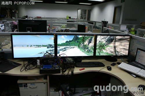 景钛HD5770三屏测试 