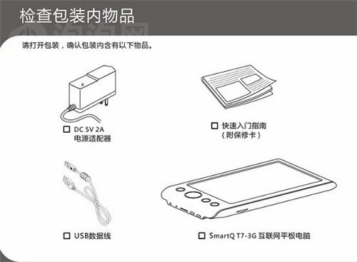 你好,新平板！快速上手智器T7-3G新机