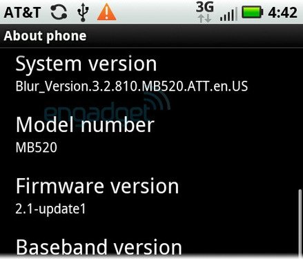 仅次于Droid X 摩托MB520强势曝光