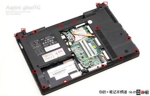 宏碁4820TG机身拆解