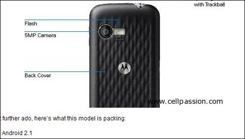 轨迹球设计 MOTO谷歌新机Quench XT5曝光