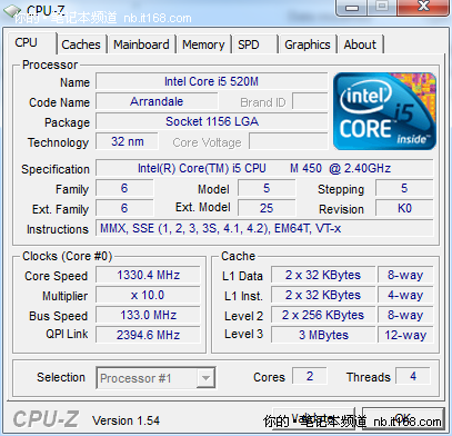 硬件配置 酷睿i5、GT335M、7200转硬盘