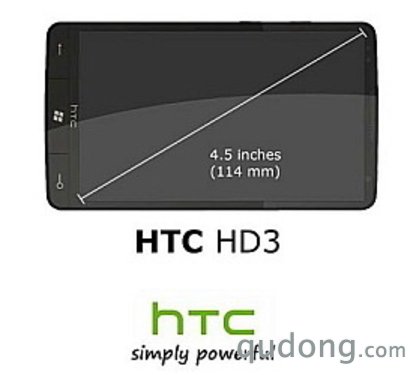 双核处理器16:10屏幕 HTC HD7参数曝光 