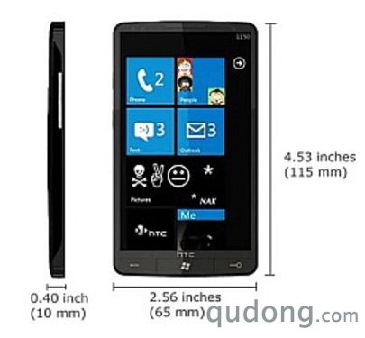 双核处理器16:10屏幕 HTC HD7参数曝光 