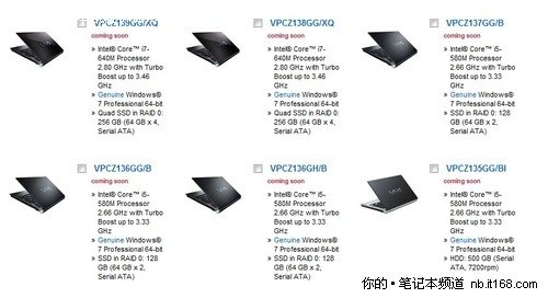 处理器显卡升级 索尼三大系列将发新品