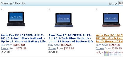华硕N550双核Eee PC上网本399美元开售