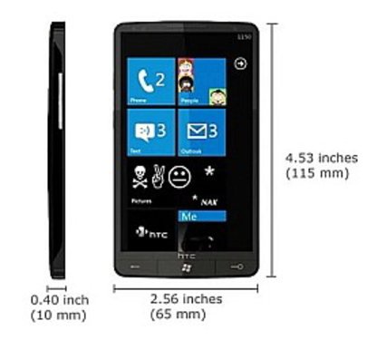 WP7系统旗舰 HTC新机王HD7官方图片曝光