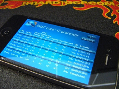 Intel为iPhone推新应用 可查CPU全规格 