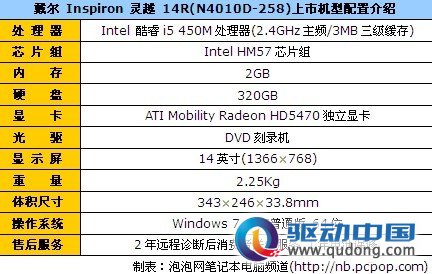 戴尔 Inspiron 灵越 14R(N4010D-258) 