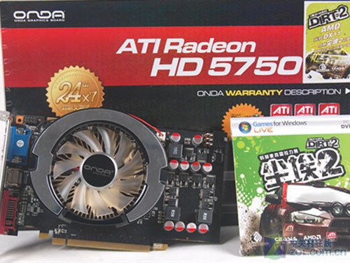 昂达 HD5750 512MB神戈