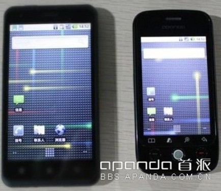 1G内存+800w+5点触摸 首派A70超越魅族M9?