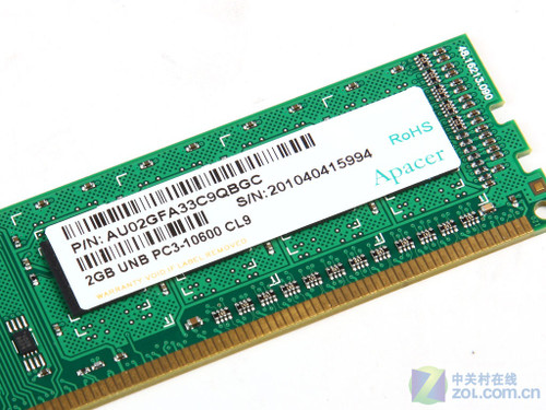 发热量更低 3款单面2G/DDR3内存推荐 