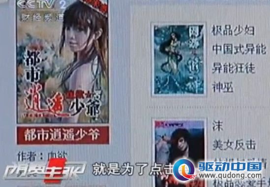 央视曝光盛大文学旗下多家网站涉黄