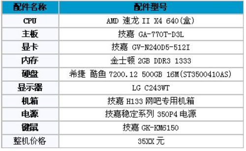 主流配置 技嘉770搭AMD四核入驻恒顺网吧