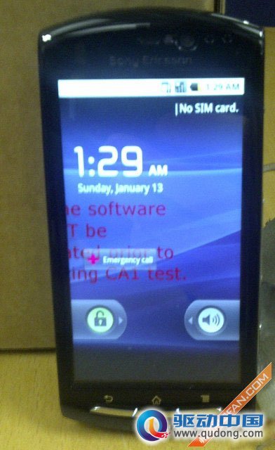 Android 2.3 索尼爱立信 Hallon MT15i 真机曝光