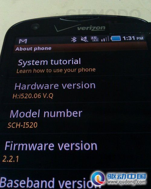 4G网络Android2.2 三星I520即将发布